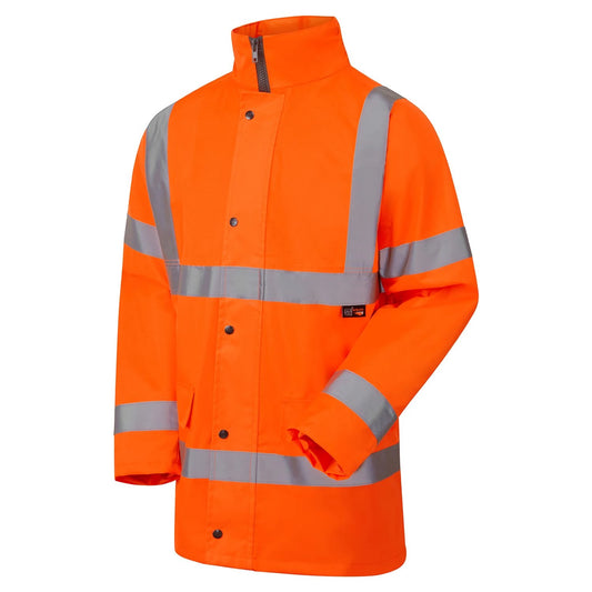 Supertouch Hi-Vis Fleece Lined Parka - Orange