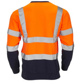 Supertouch Hi-Vis 2 Tone Sweatshirt - Orange/Navy