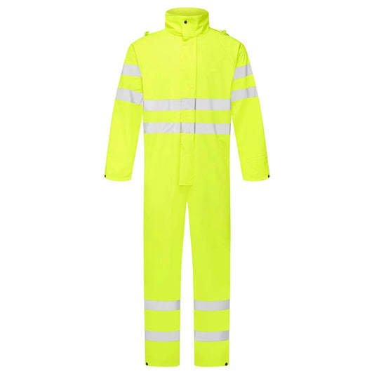Supertouch Hi-Vis Storm-Flex PU Coverall - Yellow