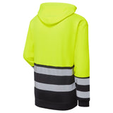 Supertouch Essentials Hi-Vis Eco CottonCool Hoodie - Yellow/Navy
