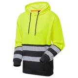 Supertouch Essentials Hi-Vis Eco CottonCool Hoodie - Yellow/Navy