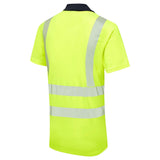 Supertouch Essentials Hi-Vis Eco CoolMax Polo - Yellow/Navy