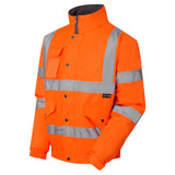 Supertouch Hi-Vis Fleece Lined Bomber Jacket - Orange