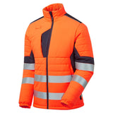 Supertouch System Hi-Vis Eco 2 Tone Thermal Baffle Jacket - Orange/Navy