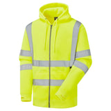 Supertouch Hi-Vis Zipped Hoodie - Yellow