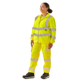 Supertouch Women's Hi-Vis Eshaal Zipped Sweatshirt - Yellow