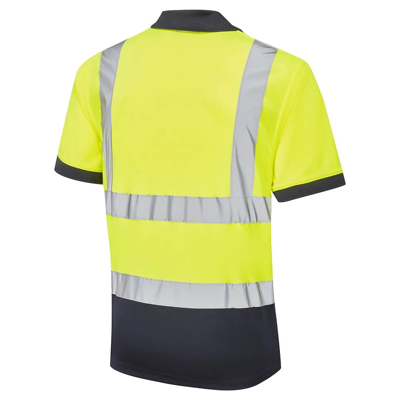 Supertouch Hi-Vis 2 Tone Polo Shirt - Yellow/Navy