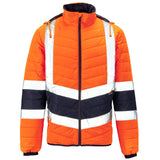 Supertouch Hi-Vis 2 Tone Puffer Jacket - Orange