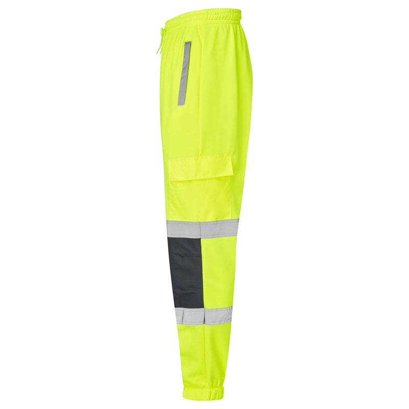 Supertouch Hi-Vis 2 Tone Jogging Bottoms - Yellow/Navy