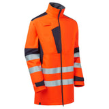 Supertouch System Hi-Vis Eco 3 Layer Softshell Parka - Orange/Navy
