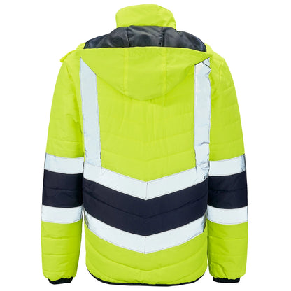 Supertouch Hi-Vis 2 Tone Puffer Jacket - Yellow