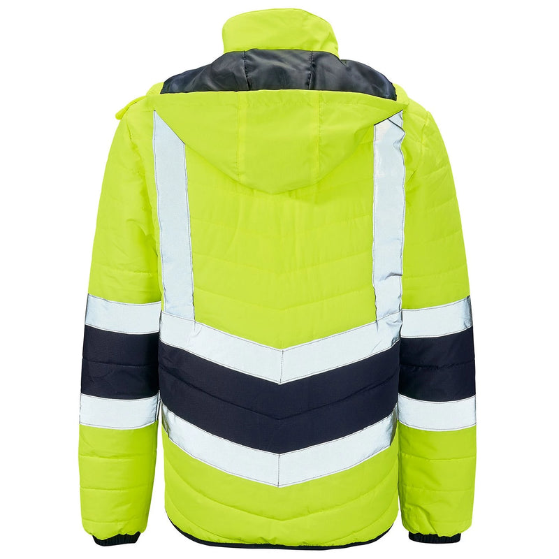 Supertouch Hi-Vis 2 Tone Puffer Jacket - Yellow
