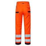 Supertouch System Hi-Vis Eco Stretch Softshell Trousers - Orange/Navy