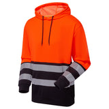 Supertouch Essentials Hi-Vis Eco CottonCool Hoodie - Orange/Navy