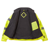 Supertouch Hi-Vis Fleece Lined Bomber Jacket - Yellow