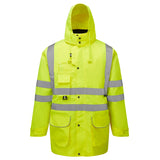 Supertouch Hi-Vis 7 in 1 Parka in yellow