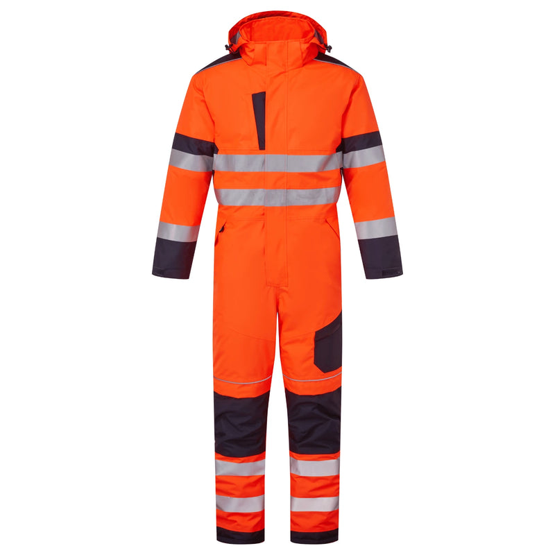 Supertouch System Hi-Vis Eco Insulated Coverall - Orange/Navy