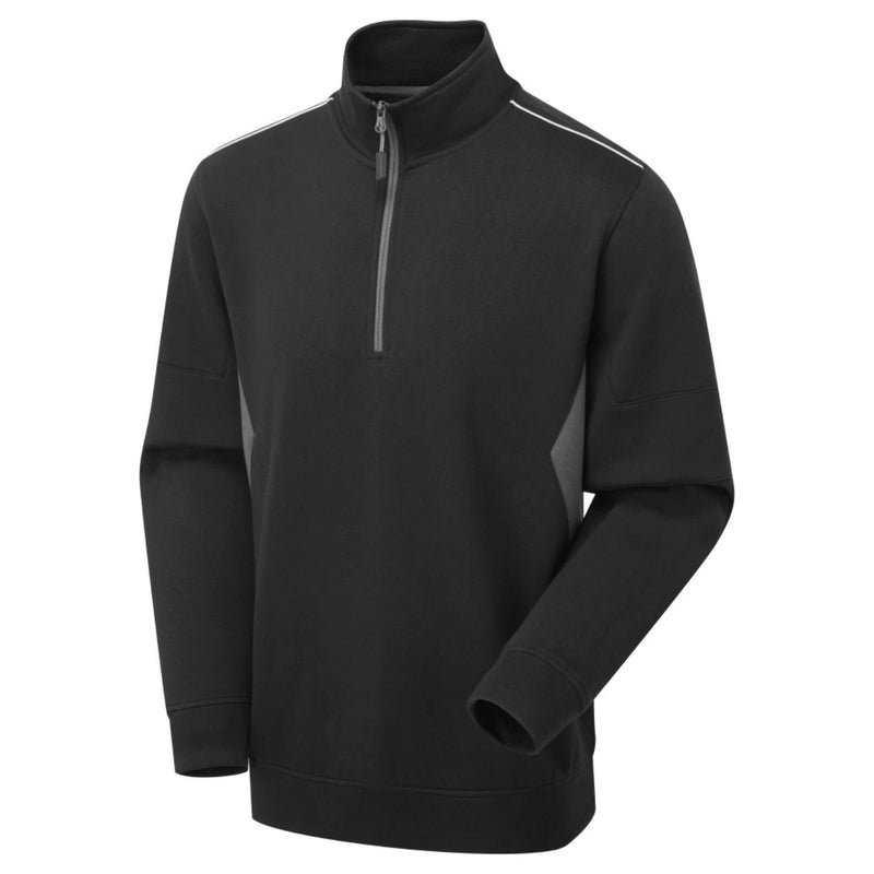 Supertouch System Eco Quarter Zip Sweatshirt - Black/Grey