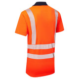Supertouch Essentials Hi-Vis Eco CoolMax Polo - Orange/Navy
