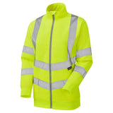 Supertouch Women's Hi-Vis Eshaal Zipped Sweatshirt - Yellow