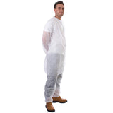 Supertouch Non-Woven Visitor Coats - Popper