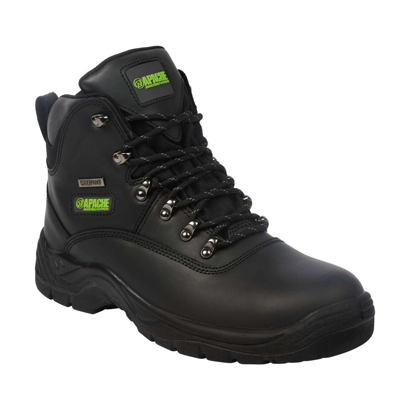 Apache SS812SM Black Waterproof Safety Hiker Boot S7