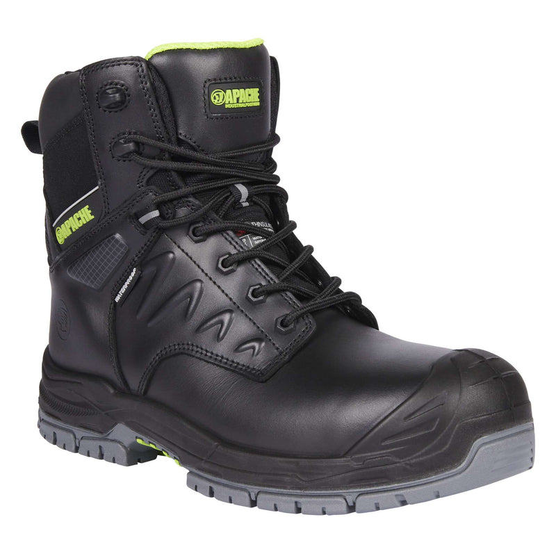 Apache Chilliwack Black Waterproof Side Zip Safety Boot S7S