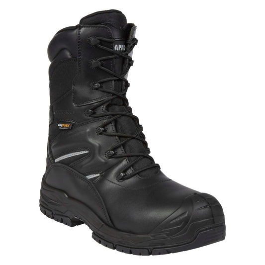 Apache Combat Black Non-Metallic Waterproof High Leg Safety Boot S7S