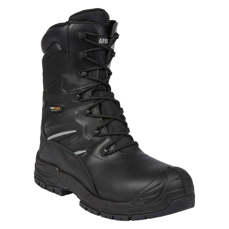 Apache Combat Black Non-Metallic Waterproof High Leg Safety Boot S7S