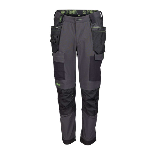 Apache Calgary 4-Way Stretch Work Trousers Grey/Black