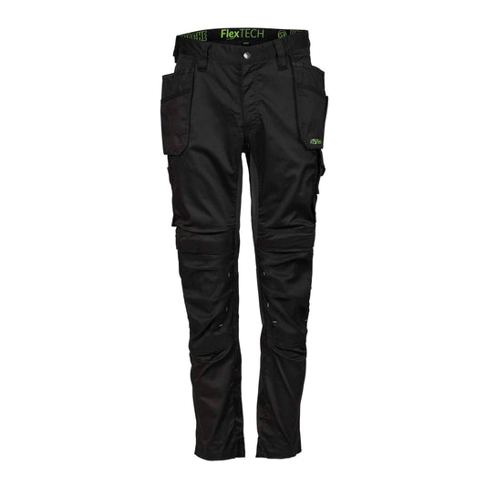 Apache Bancroft Slim Fit Stretch Holster Trousers Black