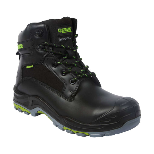 Apache Dakota Black Non-Metallic Waterproof Safety Boot S7L