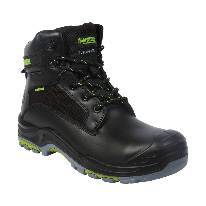 Apache Dakota Black Non-Metallic Waterproof Safety Boot S7L