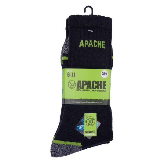 Apache Burlington Work Socks (3 Pack)