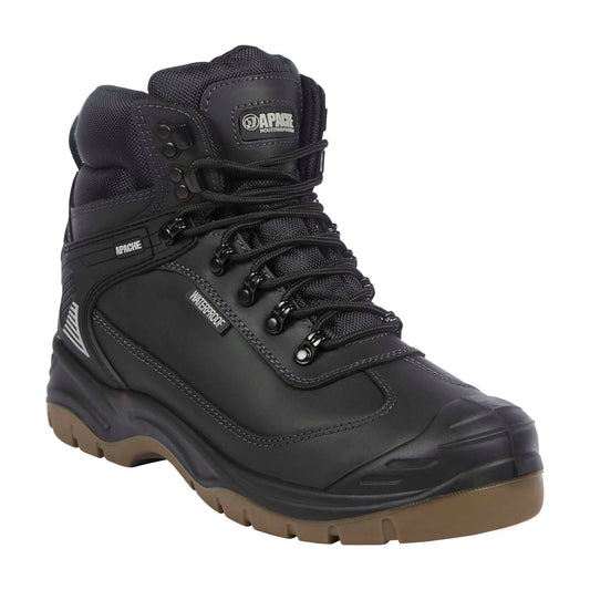 Apache Ranger Black Waterproof Safety Hiker Boot S7
