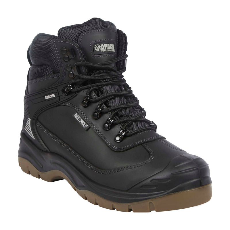 Apache Ranger Black Waterproof Safety Hiker Boot S7