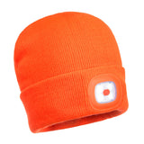 Beanie Hat with LED Head Light USB Rechargeable