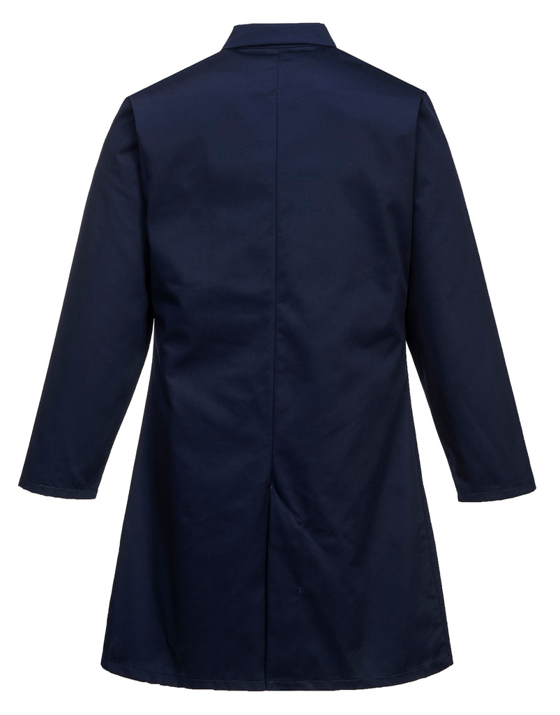 Foodsafe Warehouse Coat Blue back