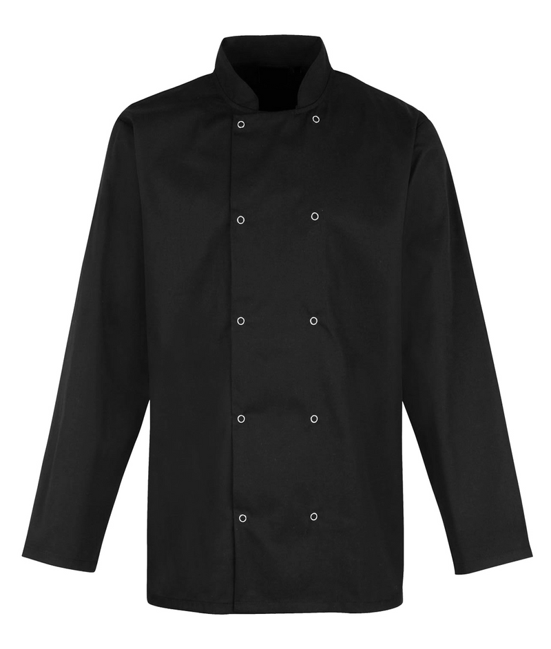 Long Sleeve Chefs Jacket Black