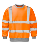 Orbit Hi Vis Crewneck Sweatshirt Orange