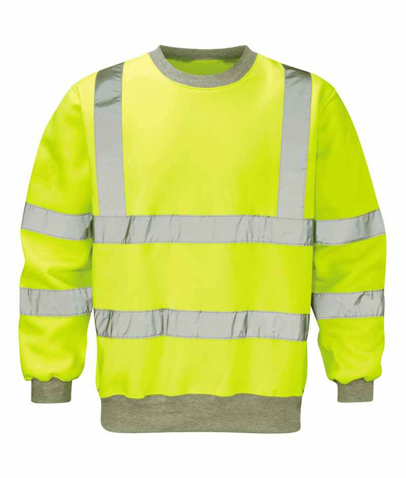 Orbit Hi Vis Crewneck Sweatshirt Yellow
