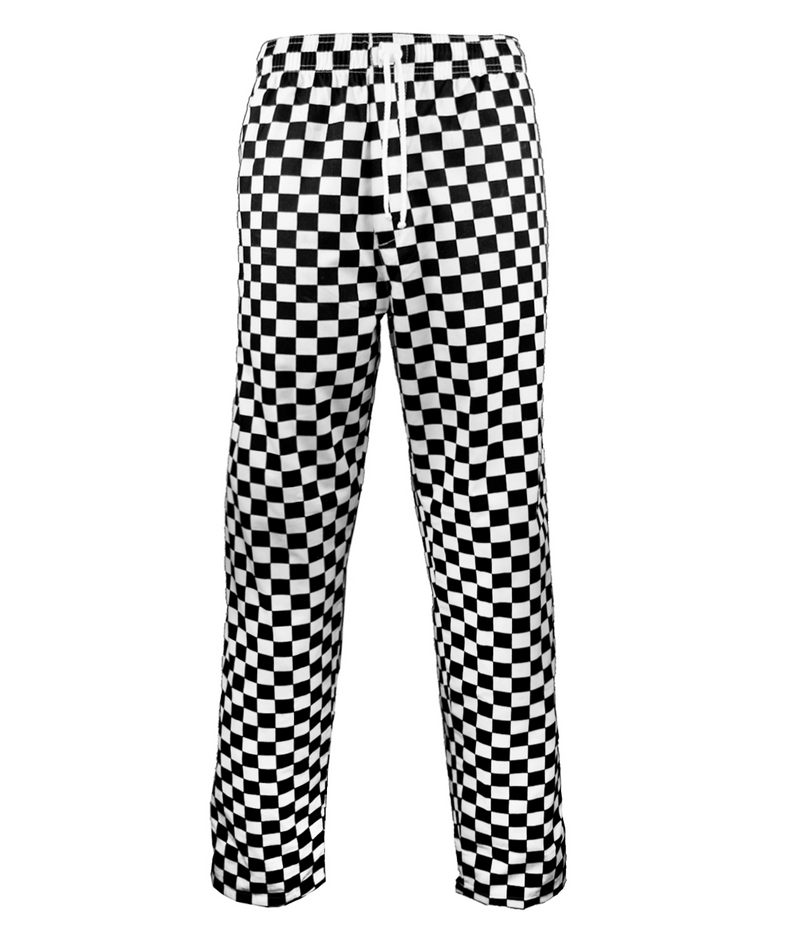 Unisex Chefs Trousers Black & white Checked