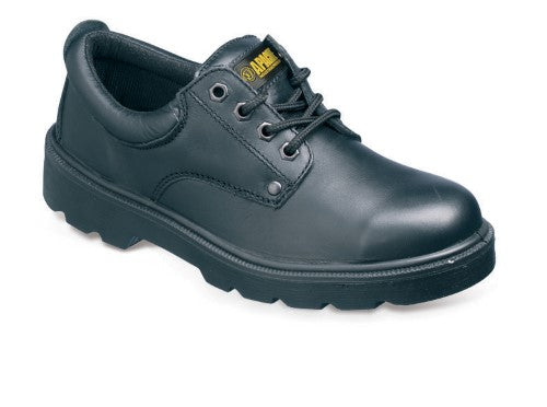 Water Resistant Black Leather Safety Shoe