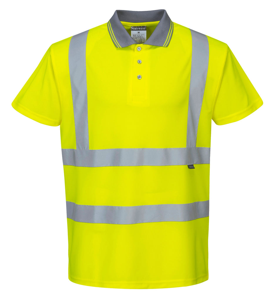 Yellow Hi Vis Polo – Steelis Workwear - Main Image
